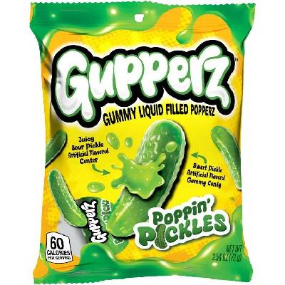 Gupperz želé s příchutí kyselých okurek s náplní 72 g