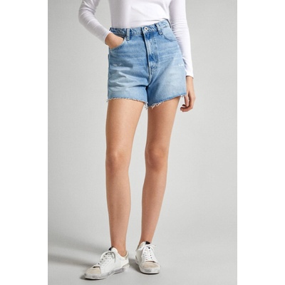 Pepe Jeans dámské kraťasy A-LINE SHORT UHW denim