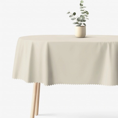 Goldea oválný teflonový ubrus přírodní 140x240 cm