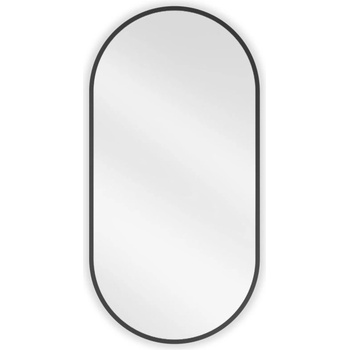 Mexen Loft овално огледало за баня 80 x 40 см, черна рамка - 9851-080-040-000-70 (9851-080-040-000-70)