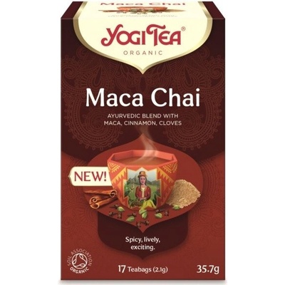 Yogi Tea Bio Ajurvédsky čaj Maca Chai 17 ks