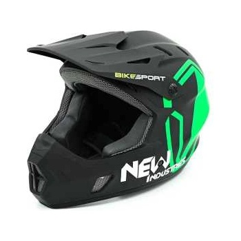 Bikesport Каска Bikesport Full Face KS05 Black/Green