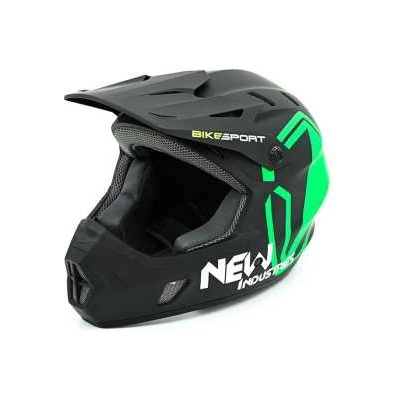 Bikesport Каска Bikesport Full Face KS05 Black/Green