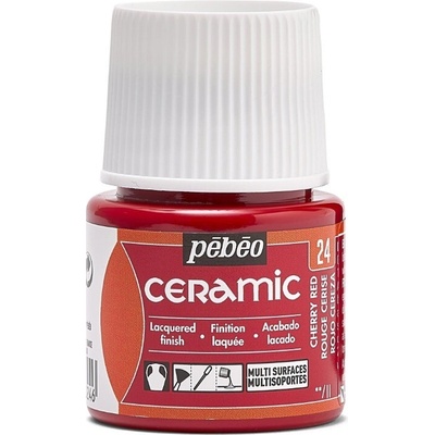 Pébéo Barva na keramiku Ceramic 45 ml 24 Cherry Red – Zboží Dáma