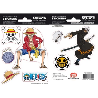 ONE PIECE Samolepky 2 aršíky
