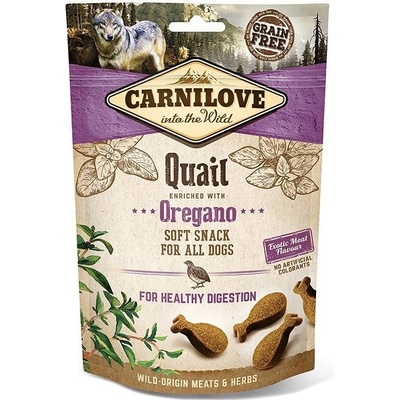 Carnilove Dog Semi Moist Snack Quail enriched with Oregano 3 x 200 g