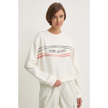 Pepe Jeans Суичър Pepe Jeans EDELINE в бежово с принт PL581444 (PL581444)