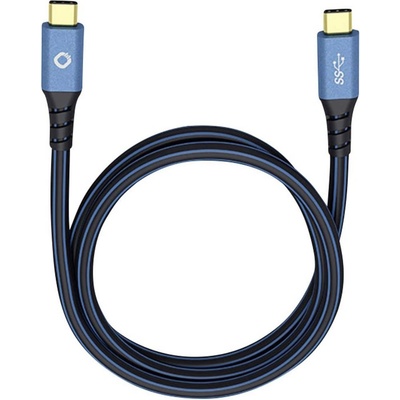 Oehlbach 9350 USB USB 3.2 Gen1 USB-C ® zástrčka USB-C ® zástrčka 0,5m modrý