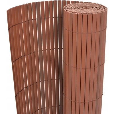 zahrada-XL Oboustranný zahradní plot PVC 90 x 300 cm hnědý