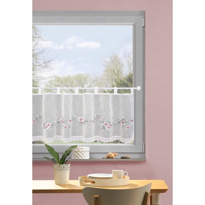 Home Wohnideen vitrážková záclona 52995 ELLY 5909 ruzovo-zelena 45x120 cm (v x s)