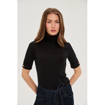 Moodo Черен поло с 3/4 ръкави Moodo Moodo | Cheren | ЖЕНИ | XS