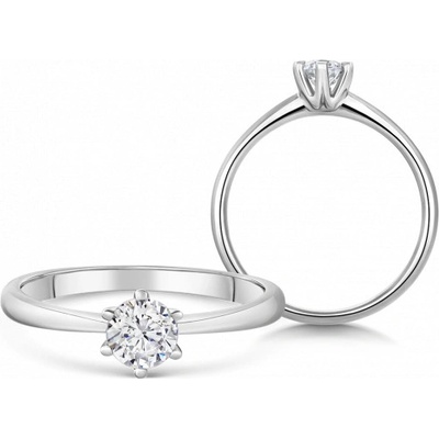 Sofia Diamonds zlatý zásnubný prsteň s diamantom BDRB00149WG