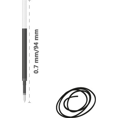 milan Náplň gelová milan Gel Touch 0,7 mm černá 446022