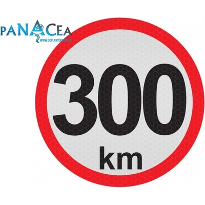 Samolepka reflexná - Obmedzená rýchlosť 300 (C5)