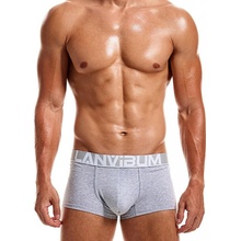 Lanvibum Cotton Pop Color bavlněné boxerky klasického střihu bílá