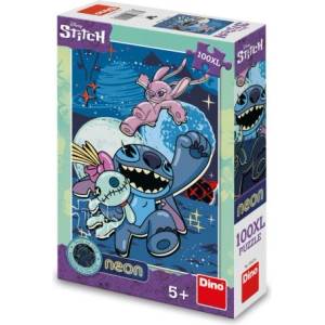 Dino Пъзел Stitch 100 xl части неон (394216)