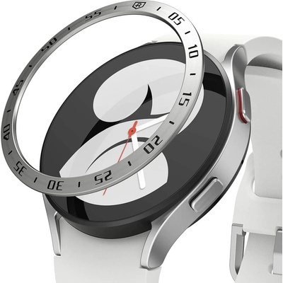 Ringke Рамка от неръждаема стомана с висока степен на защита за Samsung Galaxy Watch 5, Galaxy Watch 4 40мм - Ringke Bezel Styling Stainless Steel (сребрист) (GW4-40-01)