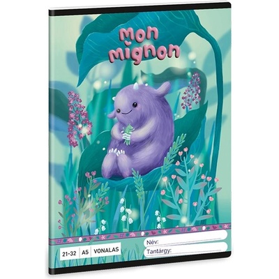 Ars Una Тетрадка с линийка ARS UNA A/5 32 страници 21-32 4. -8. клас Mon Mignon 53624475 (53624475)