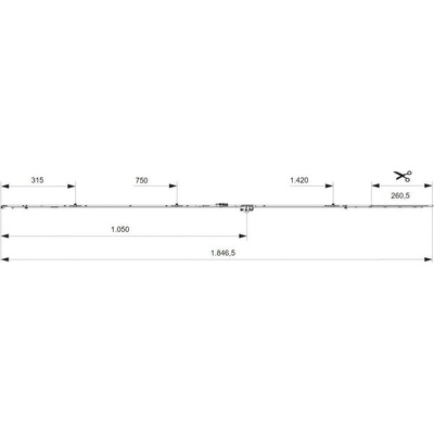 MACO OS-převodovka DM 15 i.S. 1050 mm 1701-1950 mm – Zbozi.Blesk.cz