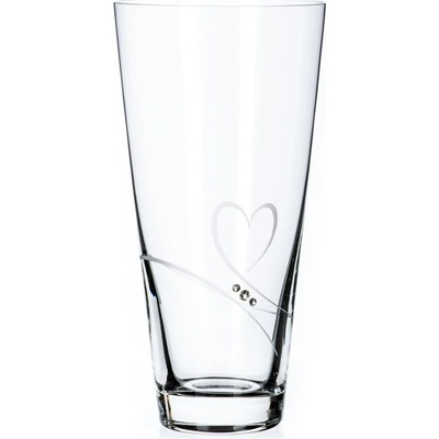 Diamante krištáľová váza Romance s kamienkami Swarovski 25 cm