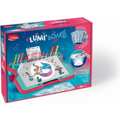 Maped Творчески комплект за рисуване, русалка, MAPED CREATIV "Lumi Board" 904101 (904101)