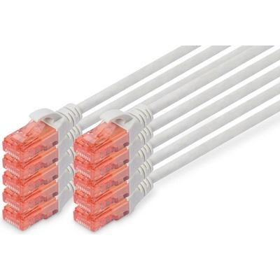 Digitus DK-1617-005-10 RJ45 CAT 6 U/UTP 0,5m šedý