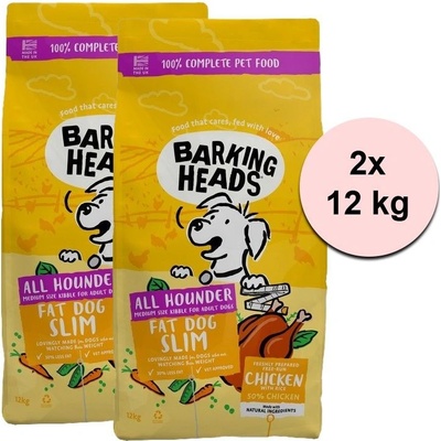 Barking Heads All Hounder Fat Dog Slim Chicken 2 x 12 kg