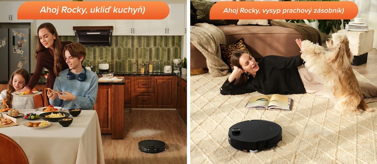 Příklady situací, kdy můžete využít hlasového asistenta Hello Rocky