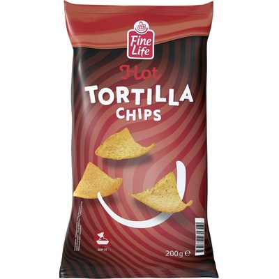 Fine Life Tortilla Chips Hot 200 g