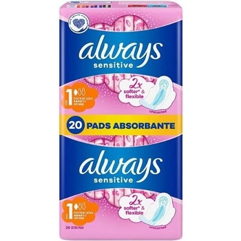 Always Ultra Sensitive Normal Plus vložky 10+10 ks