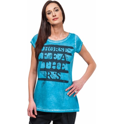 HORSEFEATHERS FEATHERS TOP washed blue