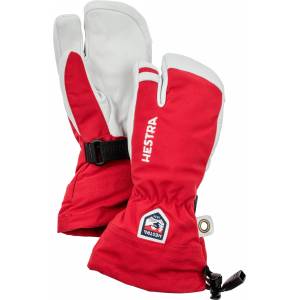 Hestra Детски ръкавици Hestra Kid's Army Leather Heli Ski 3 Finger Gloves - Red - размер 6 (EU) (202-1166-0314)