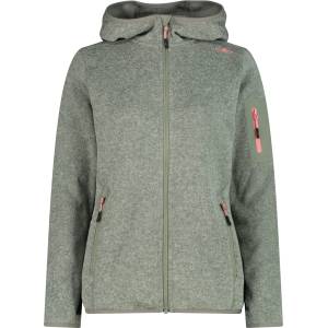 CMP Дамско поларено яке CMP Women's Jacket Fix Hood Jacquard Knitted 3H19826 Fleece jacket - Avocado / Pistacchio - размер 36 (EU) (105-4940-3212)