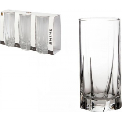 ProHome Sklenice na vodu Shine 3 x 360 ml