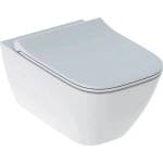 Geberit Комплект тоалетна чиния Geberit Smyle Square Rimfree с тънка седалка с плавно затваряне (500.685.01.1)