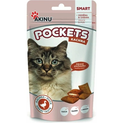 Akinu cat Pockets kachní polštářky 40 g