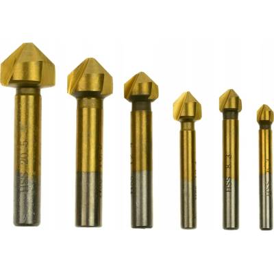 Sada záhlubníků 6.3 - 20.5 mm, 6 ks GEKO