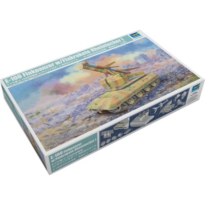 Trumpeter E-100 Flakpanzer with Flakrakete Rheintocher I 1:35
