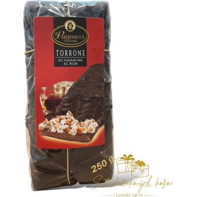 Vannucci remeselná plnená rumom a sekaným nugátom 135 g