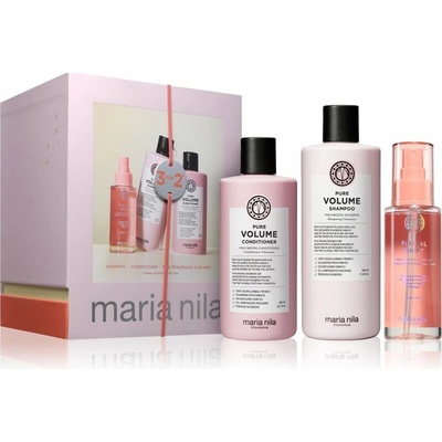 Maria Nila Pure Volume Maria Nila Pure Volume šampón pre objem jemných vlasov 350 ml + Maria Nila Pure Volume kondicionér pre objem jemných vlasov s hydratačným účinkom 300 ml + vôňa do vlasov 100 ml