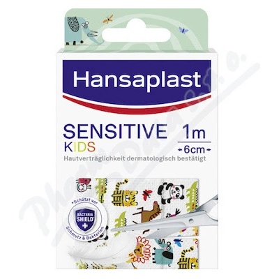 Hansaplast Kids Sensitive náplast zvířátka 1 m
