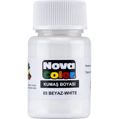 NOVA COLOR barva na textil bílá 30 ml – Zboží Dáma