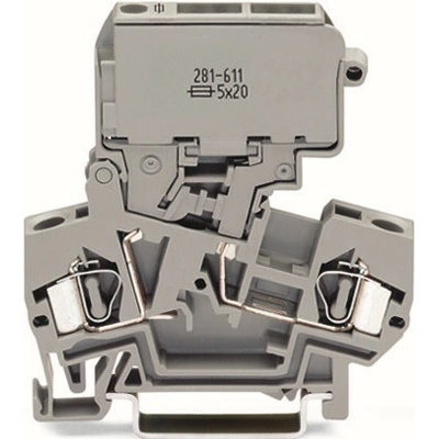 WAGO Svorka 281-611 2vodičová, pojistková svorka, s výklopným držákem pojistek, šedá 281-611 – Hledejceny.cz