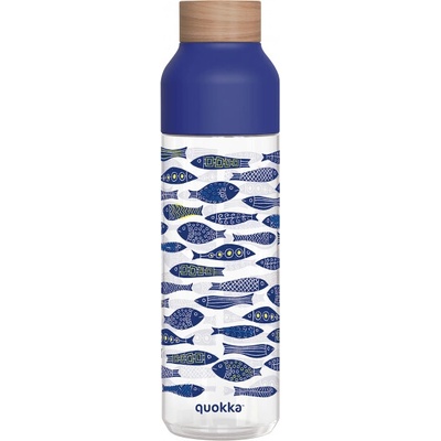 Quokka ICE PLASTOVÁ FĽAŠA WATERCOLOR LEAVES 840 ML