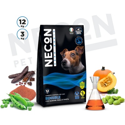 NECON Хипоалергенна студено пресована храна за кучета със сьомга