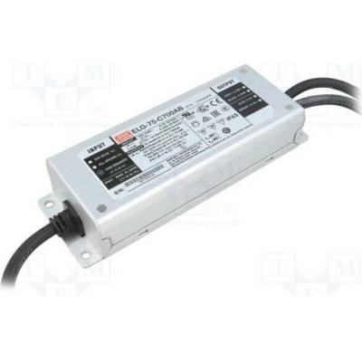 MEAN WELL ELG-75-C700AB Napájecí zdroj: spínaný; LED; 74,9W; 53÷107VDC; 350÷700mA; IP65