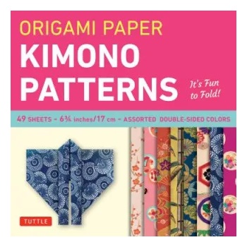Tuttle Publishing Origami Paper - Kimono Patterns - Small 6 3/4" - 48 Sheets | Tuttle Publishing