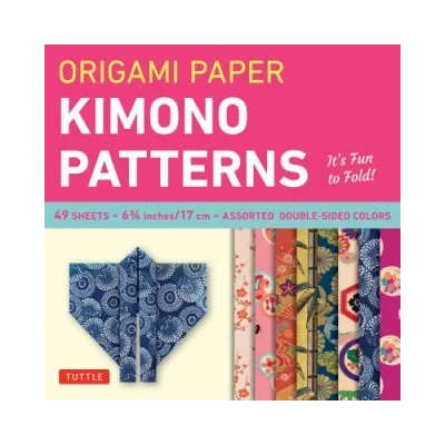 Tuttle Publishing Origami Paper - Kimono Patterns - Small 6 3/4" - 48 Sheets | Tuttle Publishing