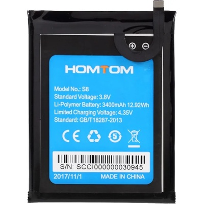 HOMTOM Оригинална Батерия 3400mAh за Homtom S8