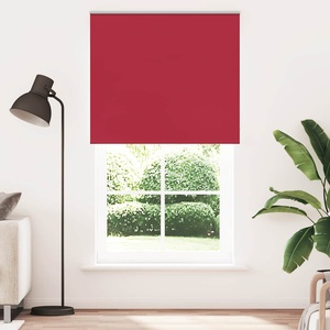 vidaXL Ролетна щора, затъмняваща, червена, 135x230 см, ширина на плата 131, 6 см, полиестер (4011863)